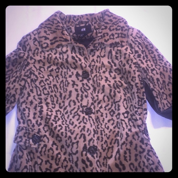 H&M Jackets & Blazers - Animal print winter coat